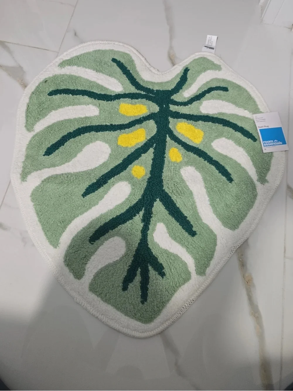 Monstera Leaf-Shaped Bath Rug